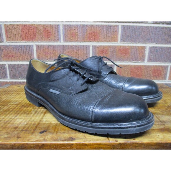 Mephisto Mens Melchior Black Leather Oxford Cap Toe Dress Shoes Goodyear Welt 11 main image 15